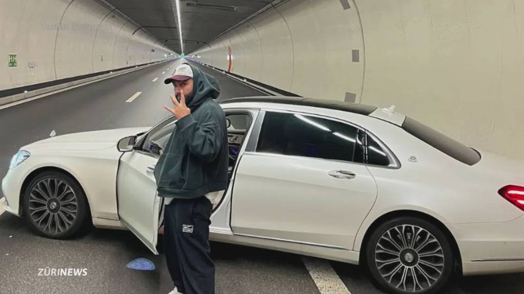 Rapper Samra parkiert Auto mitten im Uetlibergtunnel