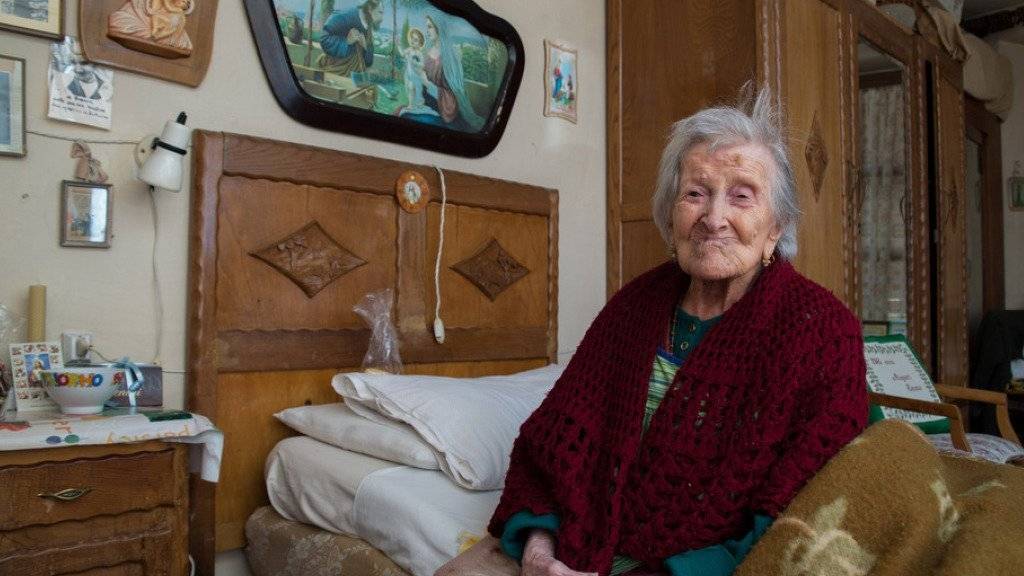 Sie gilt als ältester Mensch der Welt: Emma Morano. Die Italienerin wird am 29. November 117 Jahre alt. (Archiv)