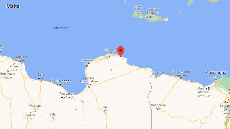 Die Hafenstadt Darna liegt im Nordosten Libyens.