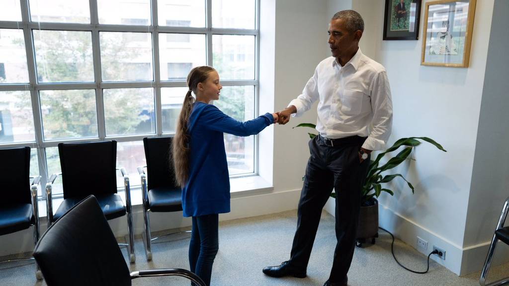 Greta und Obama