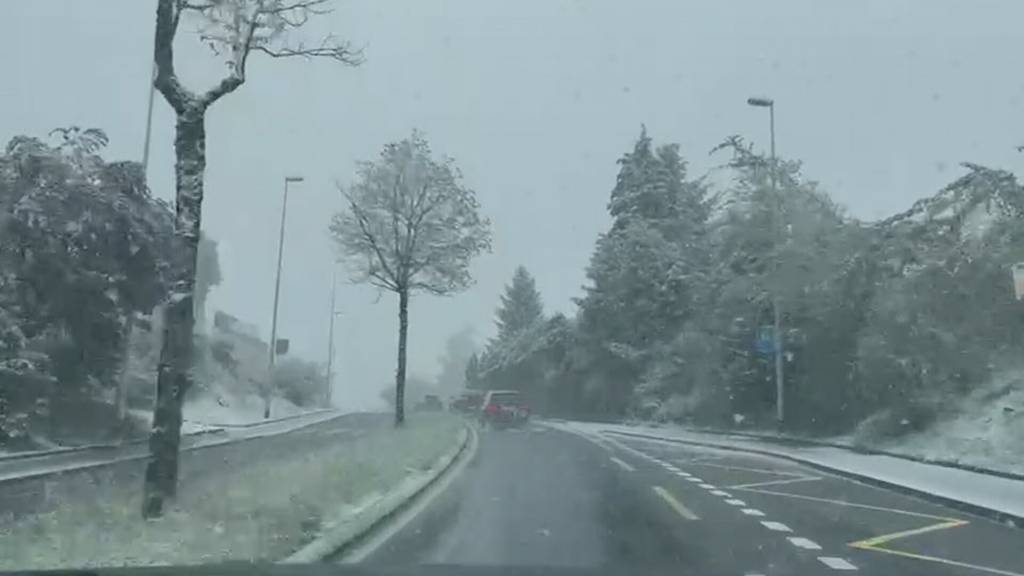 April-Schnee in der Zentralschweiz