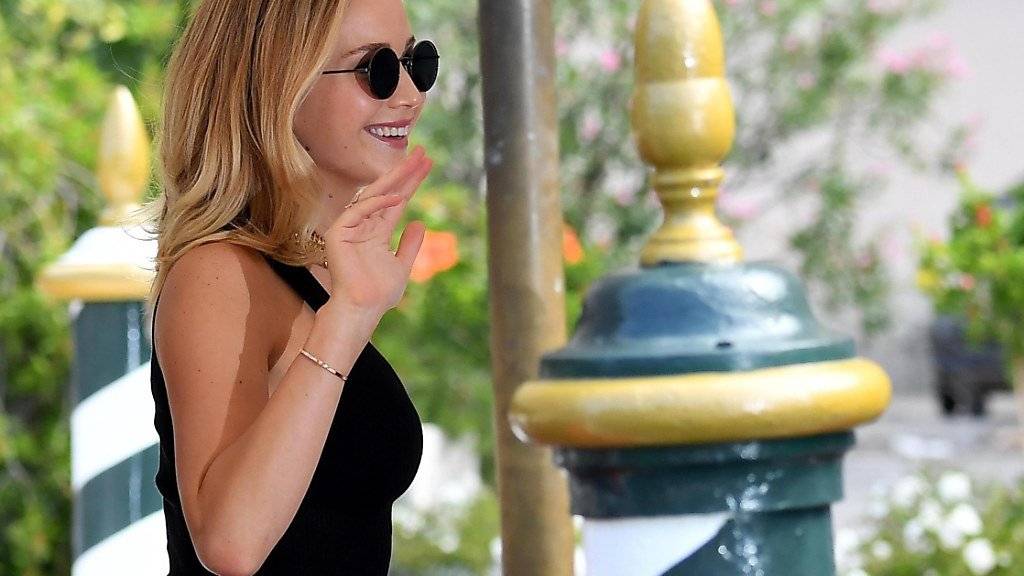Bei ihrer Ankunft am Dienstag am Lido in Venedig war Jennifer Lawrence noch vergnügt. Da wusste sie noch nicht, dass ihr Film «Mother!» ausgebuht werden würde.