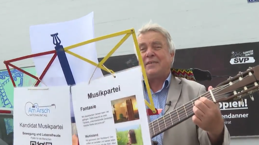 Zurfluh will mit Gitarre in den Nationalrat – Polizei verhängt Spielverbot