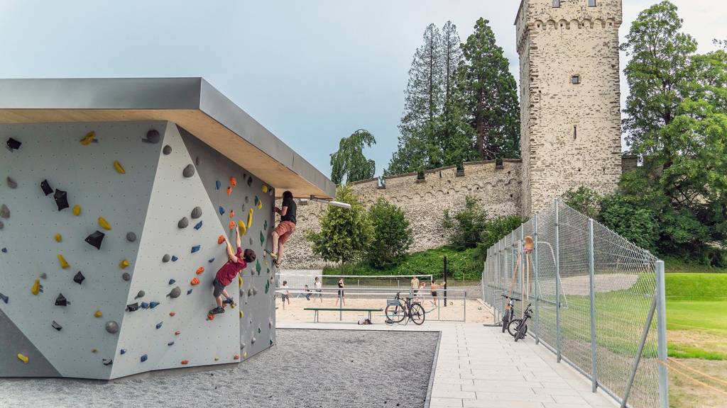 So sieht die neue neue Beach- und Boulderanlage in Luzern aus
