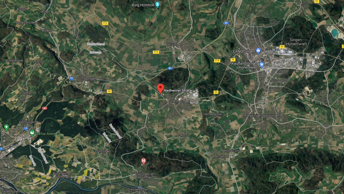 Der Unfall ereignete sich in der Nähe der Schweizer Grenze.