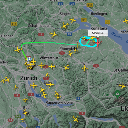 Vogelschlag: Swiss-Flieger kreist nach Abflug von Zürich über Thurgau
