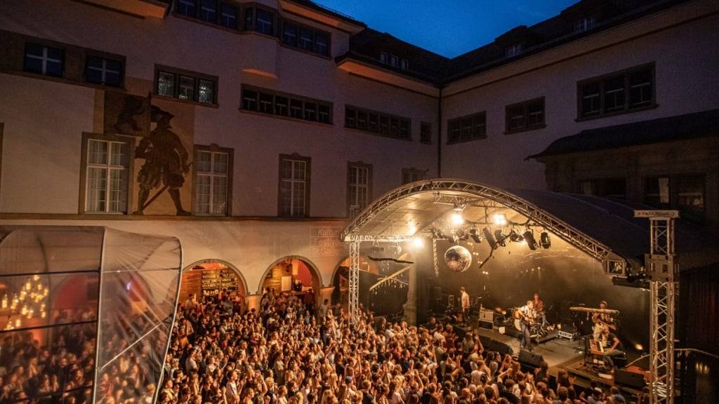 Im atmosphärisch schönen Museums-Innenhof am Rand des Stadtparks beginnt am 2. Juli das St. Galler Kulturfestival.