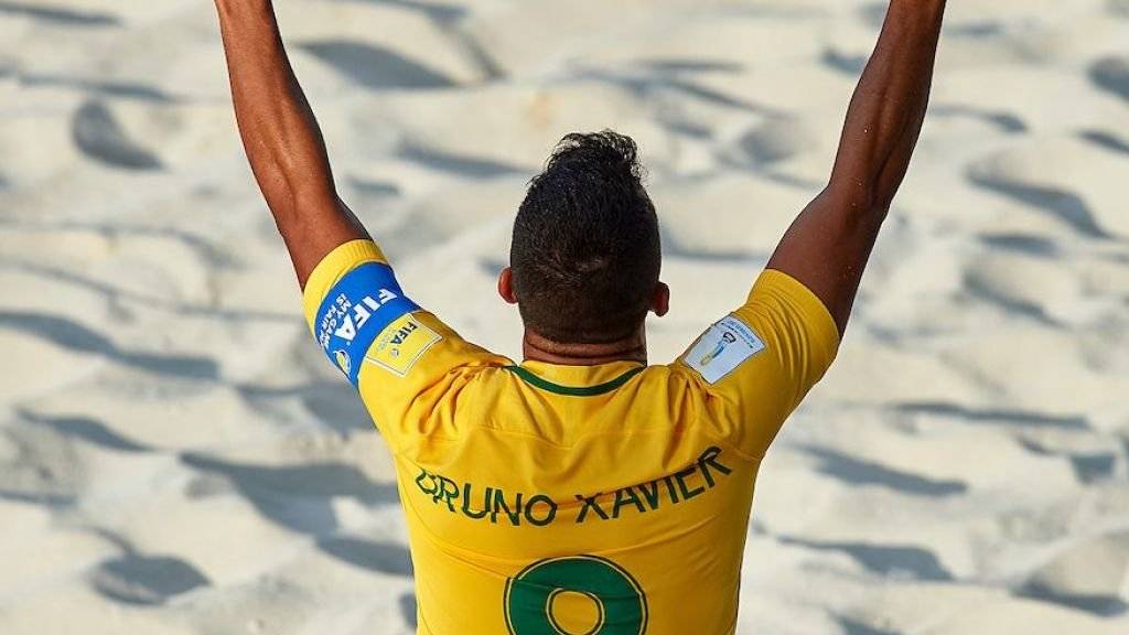 Captain Bruno Xavier führte Brasiliens Beach-Fussballer zum fünften WM-Titel