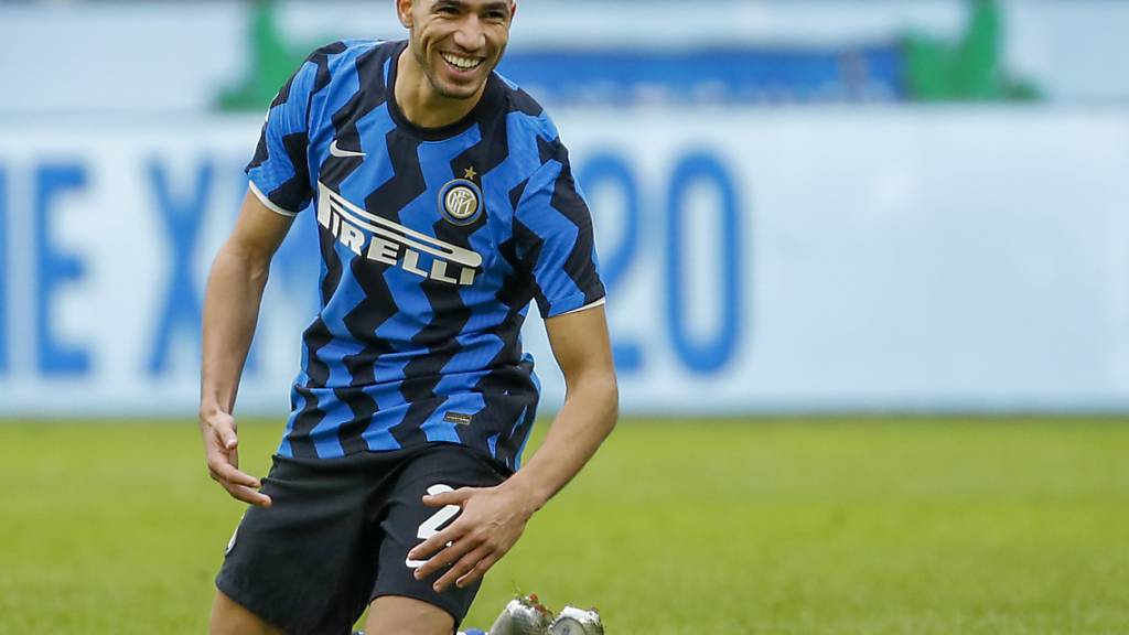 Achraf Hakimi im Trikot seines letzten Arbeitgebers Inter Mailand