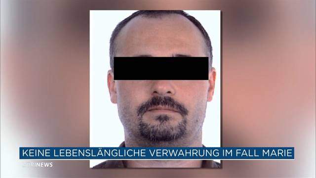 Fall Marie: Verwahrung von Täter aufgehoben