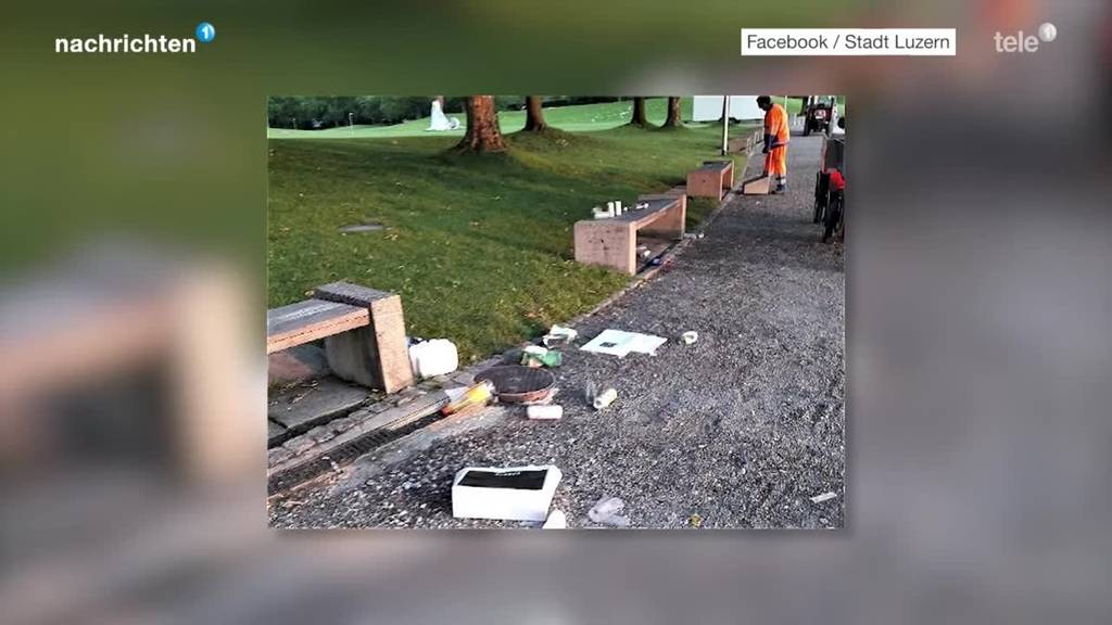 Stadt Luzern schlägt Alarm wegen Littering bei der Ufschötti