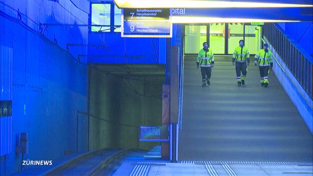 Tunnelbrand stoppt Tramverkehr