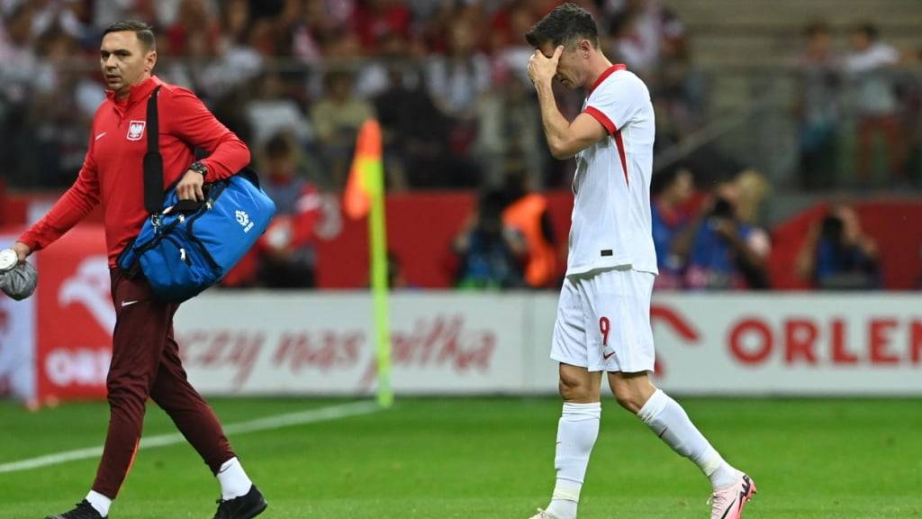 Robert Lewandowski musste am Montag gegen die Türkei schon nach 33 Minuten vom Platz