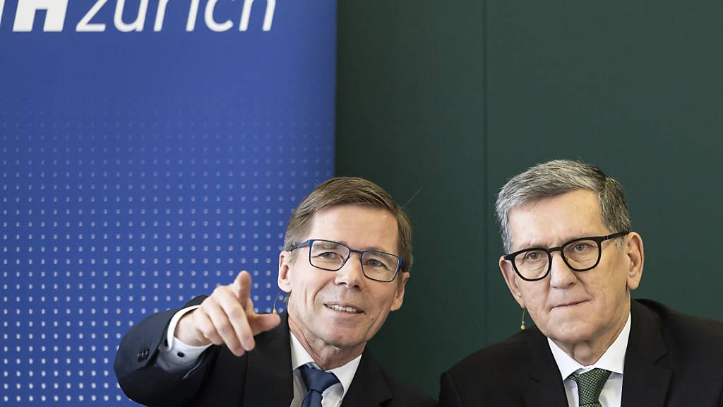 ETH-Präsident Joël Mesot (l.) und Reinhold Geilsdörfer, Geschäftsführer der Dieter Schwarz Stiftung, informierten am Freitag über den neuen ETH-Ableger in Heilbronn (D).