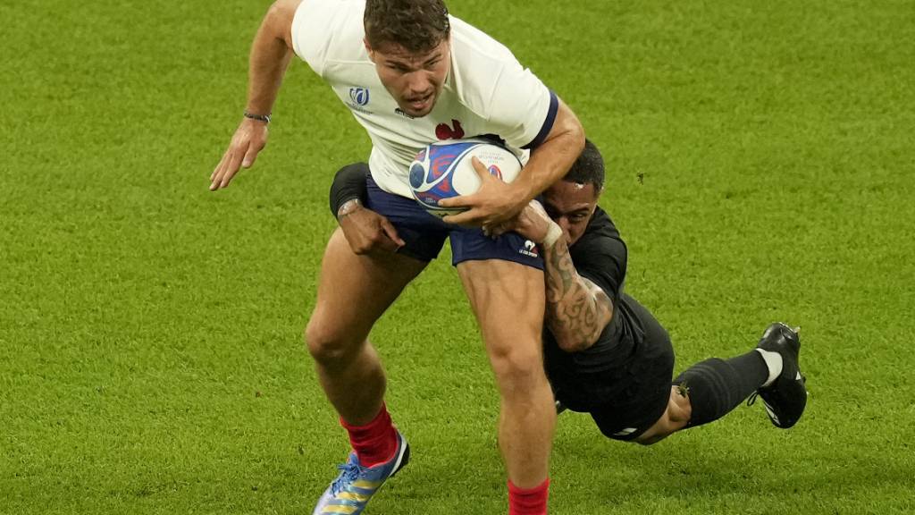 Frankreichs Captain und Hoffnungsträger: Antoine Dupont sollte gerade rechtzeitig für die Viertelfinals von einer Jochbein-Verletzung zurückkehren