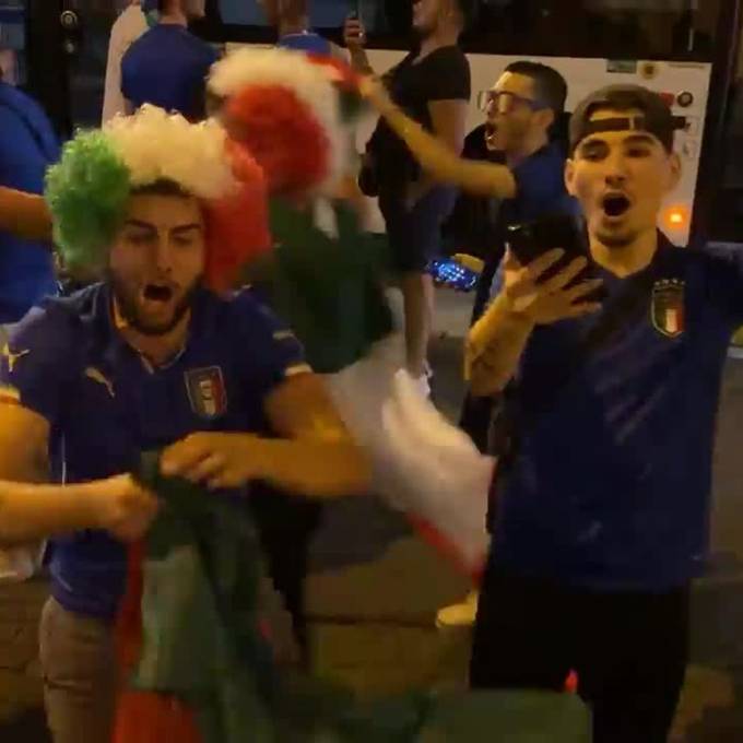 Schweiz verliert gegen Italien: Aargauer Italien-Fans ausser Rand und Band