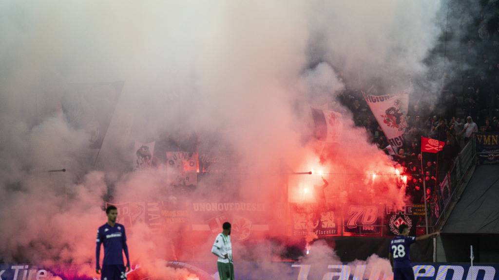 Nach dem Spiel des FC St. Gallen gegen die AC Fiorentina kam es zu Auschreitungen in der St. Galler Altstadt. (Archivbild)