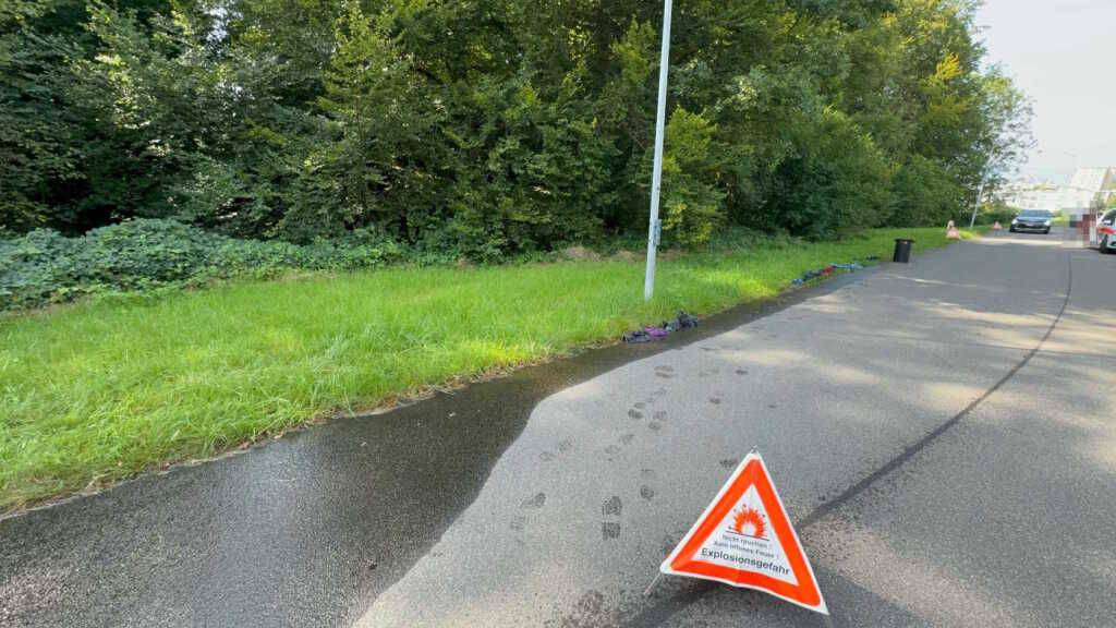 Bei dem Unfall gelangte eine grössere Menge Heizöl in eine angrenzende Wiese.