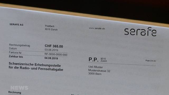 Serafe statt Billag: Neuerdings zwei Rechnungen