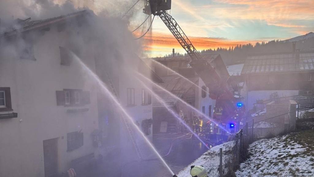 Haus in Flims GR nach Brand nicht mehr bewohnbar