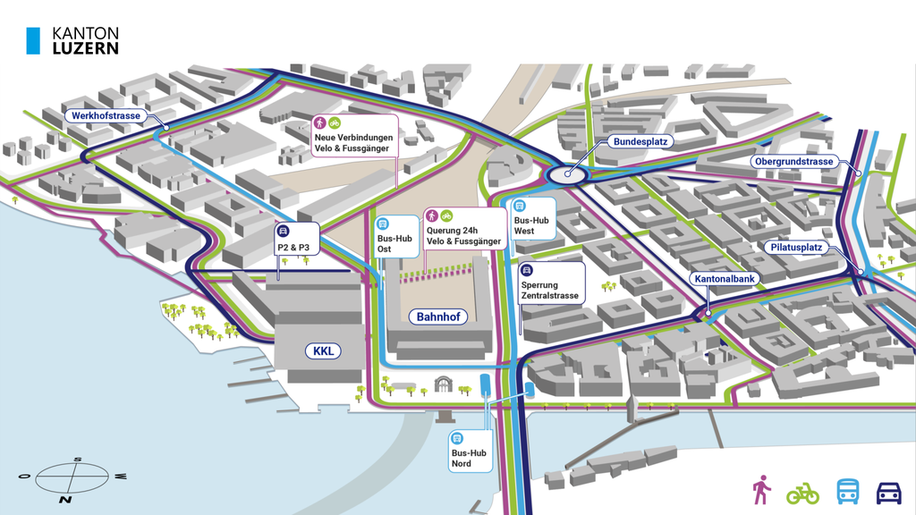 Mobilitätsdrehscheibe Bahnhof Luzern