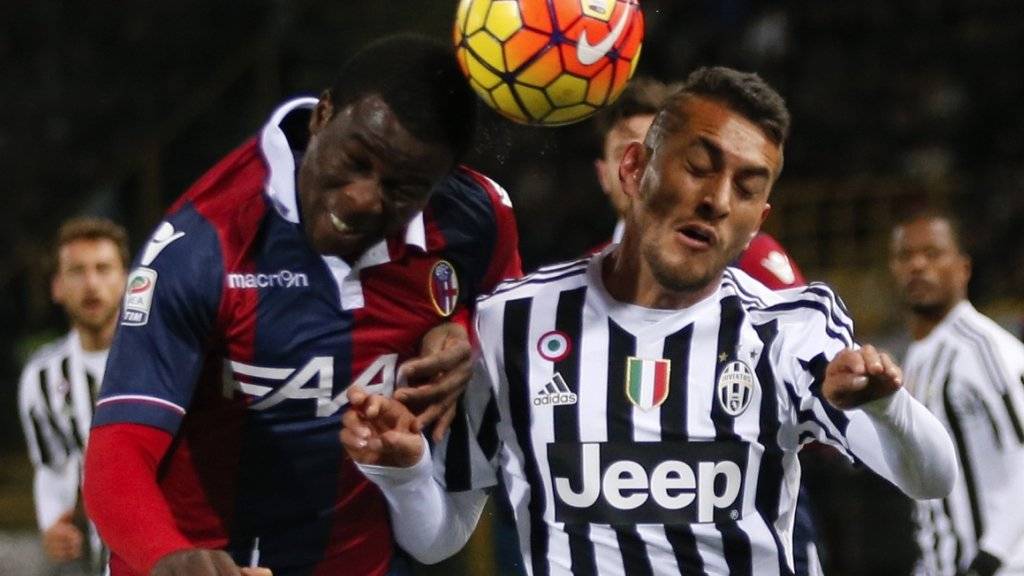 Im Gleichschritt: Bologna (links Godfred Donsah) und Juventus (Roberto Pereyra) trennten sich torlos unentschieden