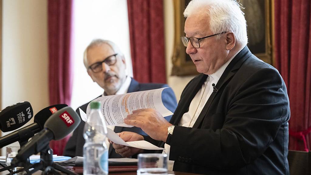 Der St. Galler Bischof Markus Büchel nahm im letzten September Stellung zur Studie über den sexuellen Missbrauch in der katholischen Kirche. (Archivbild)