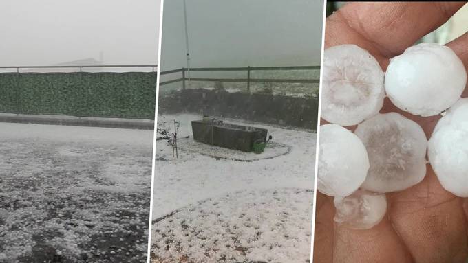 Hagel und Sturmböen: So heftig war das Gewitter vom Samstagabend