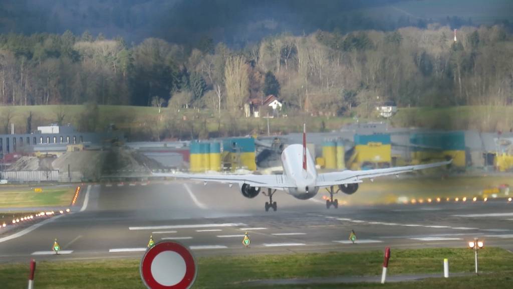 «Sabine» wirbelt Zürcher Flugverkehr durcheinander