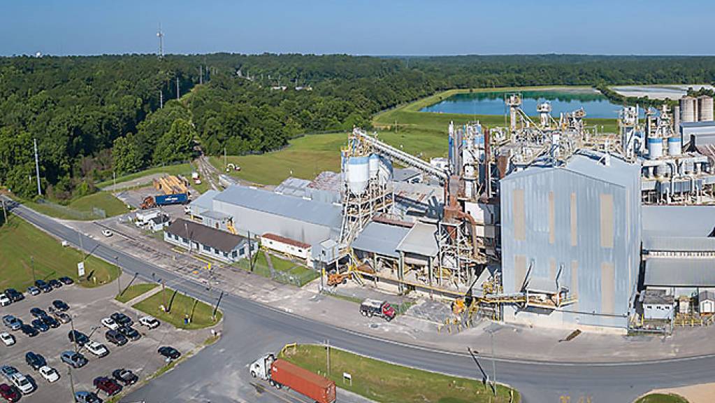 Die BASF-Fabrik für Attapulgit in Quincy, Florida. (Foto BASF SE)