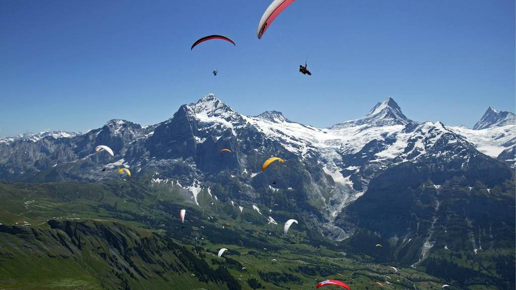 Im Grindelwald kann man sogar noch höher hinaus, wenn man möchte. (Bild: keystone)