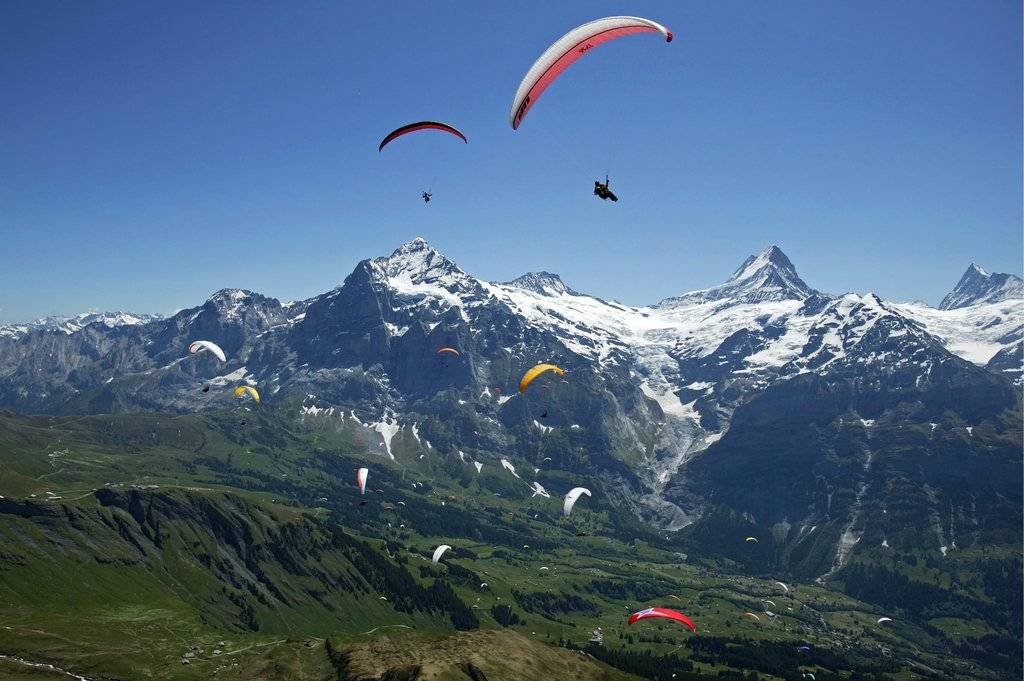 Im Grindelwald kann man sogar noch höher hinaus, wenn man möchte. (Bild: keystone)