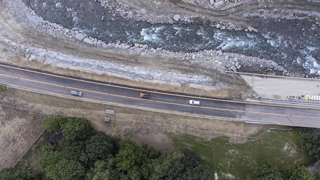 San-Bernardino-Route nach raschem Wiederaufbau wieder befahrbar