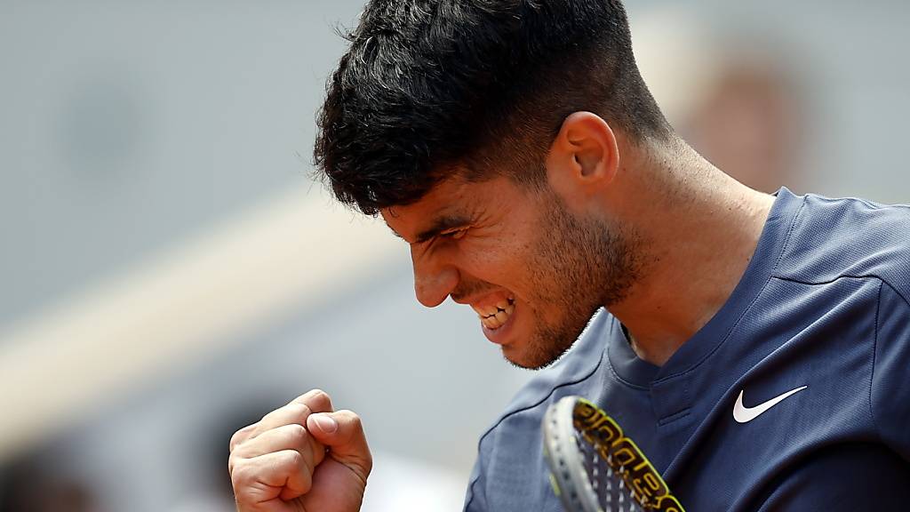 Kämpferisch und spielerisch überzeugend: Carlos Alcaraz in der 1. Runde des French Open