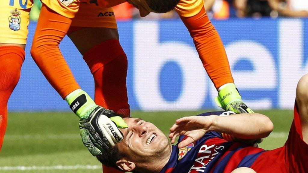 Lionel Messi verletzte sich am vergangenen Samstag im Ligaspiel gegen Las Palmas am Knie und muss rund zwei Monate pausieren