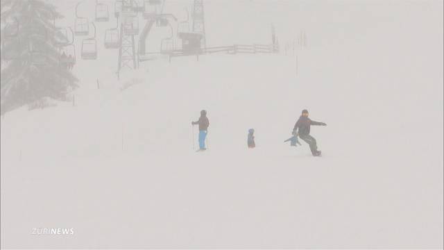 Zürcher Oberland freut sich über Schneefall