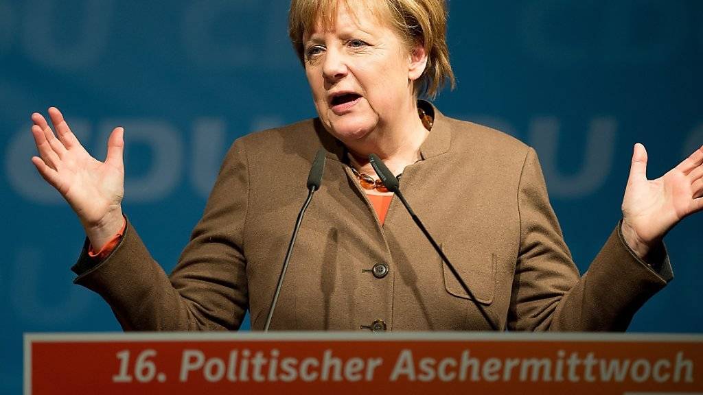 Ihre Beliebtheit steigt: Die deutsche Kanzlerin Angela Merkel. (Archivbild)