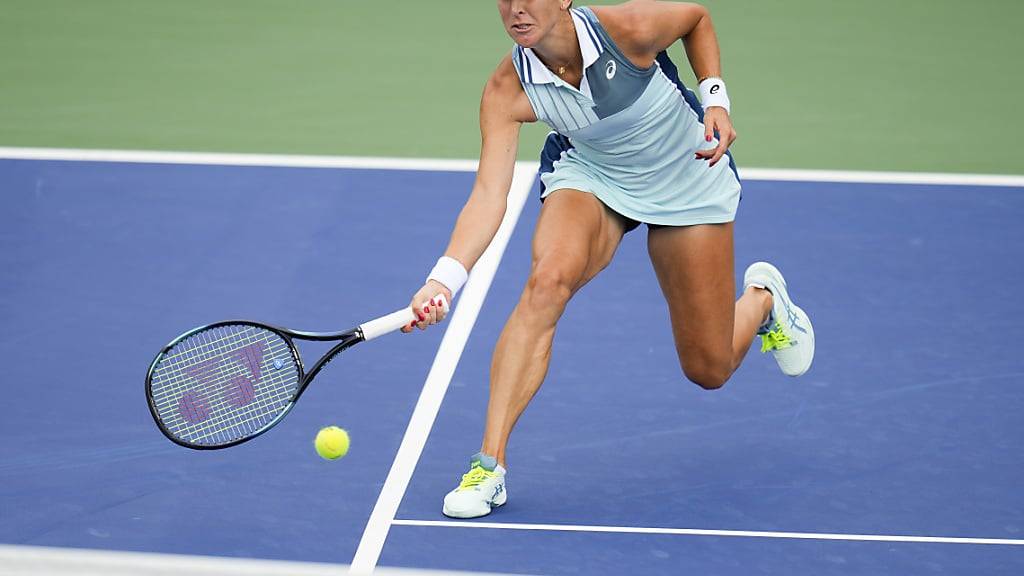 In der 2. Runde des US Open nur wenig gefordert: Belinda Bencic setzte sich klar in zwei Sätzen gegen die britische Qualifikantin Yuriko Miyazaki durch