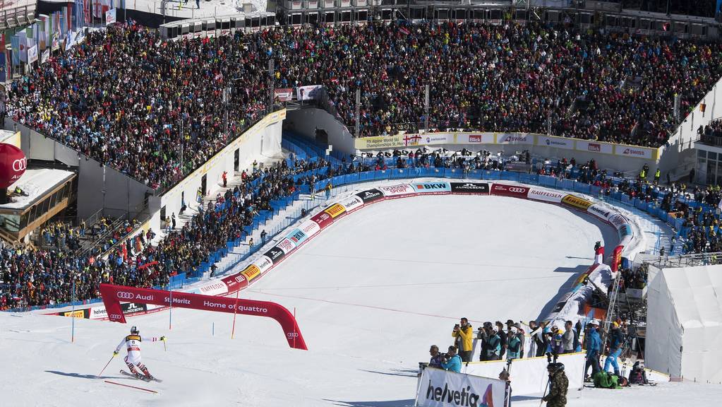 2017 fand die Ski-WM in St. Moritz statt, nun zieht es die Freestyler in die Bündner Berge. (Archivbild)