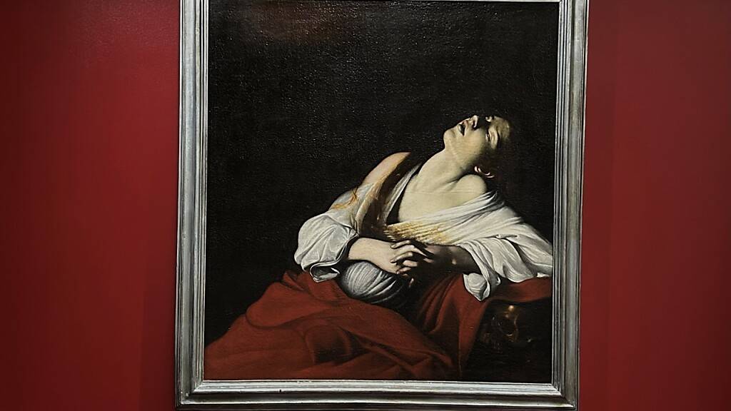 «Magdalena in Ekstase», Caravaggio zugeschrieben, in der Ausstellung «Caravaggio und seine Zeit» im Messezentrum Basel.