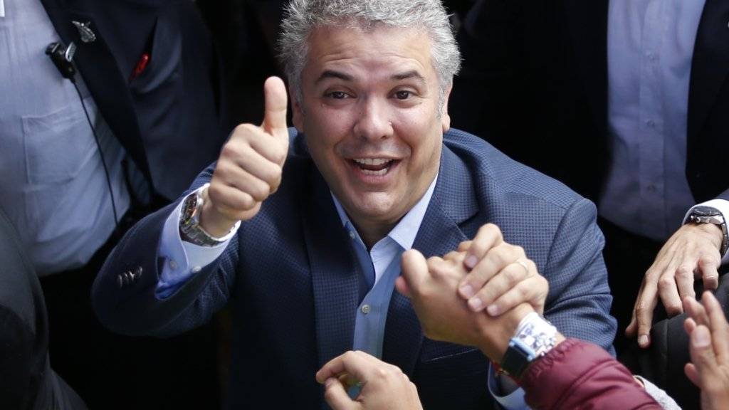 Der neue Präsident von Kolumbien heisst Iván Duque - er gewann die Stichwahl am Sonntag gegen Gustavo Petro.