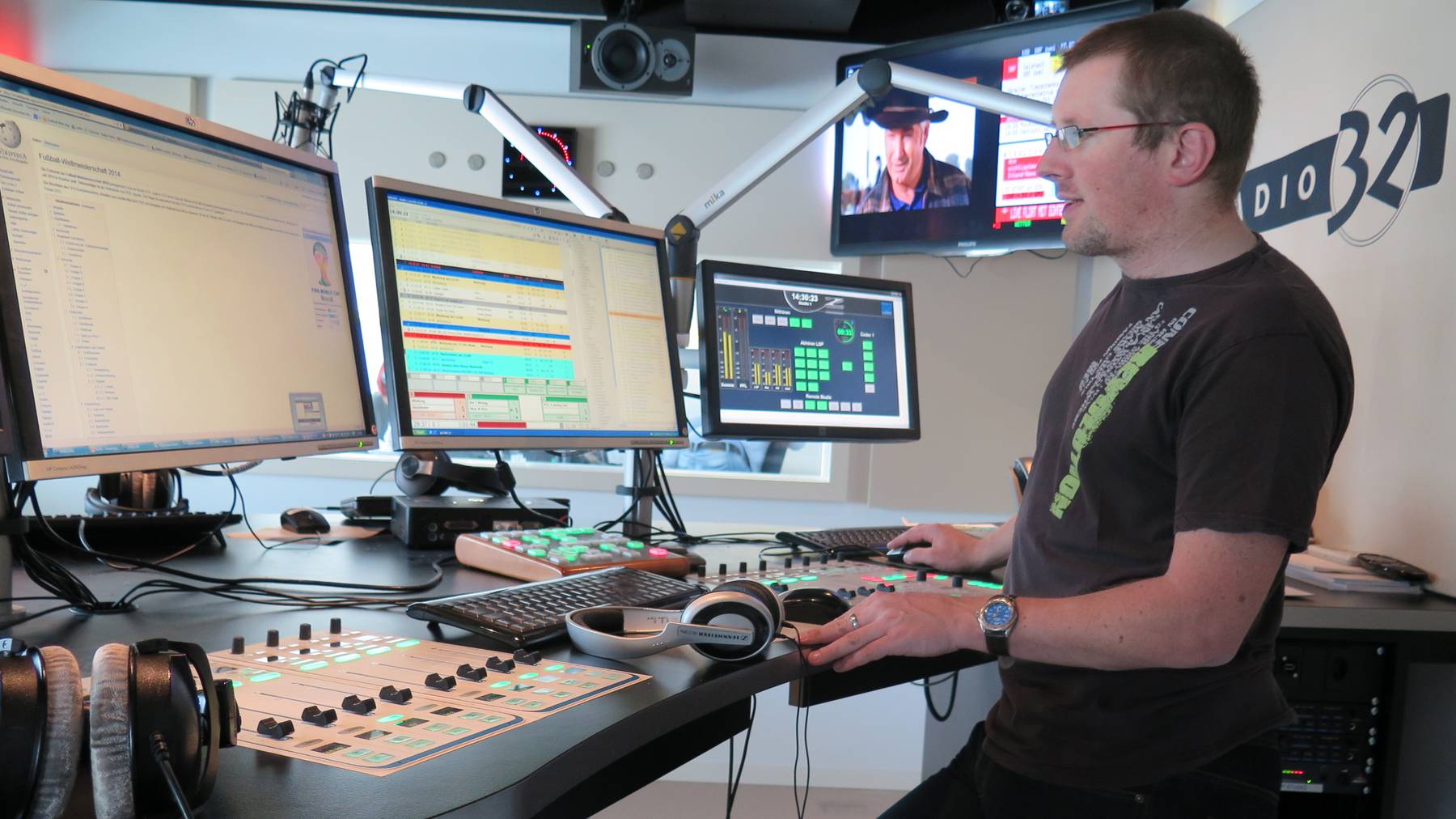 Radio 32 Jubiläum (neues Studio)