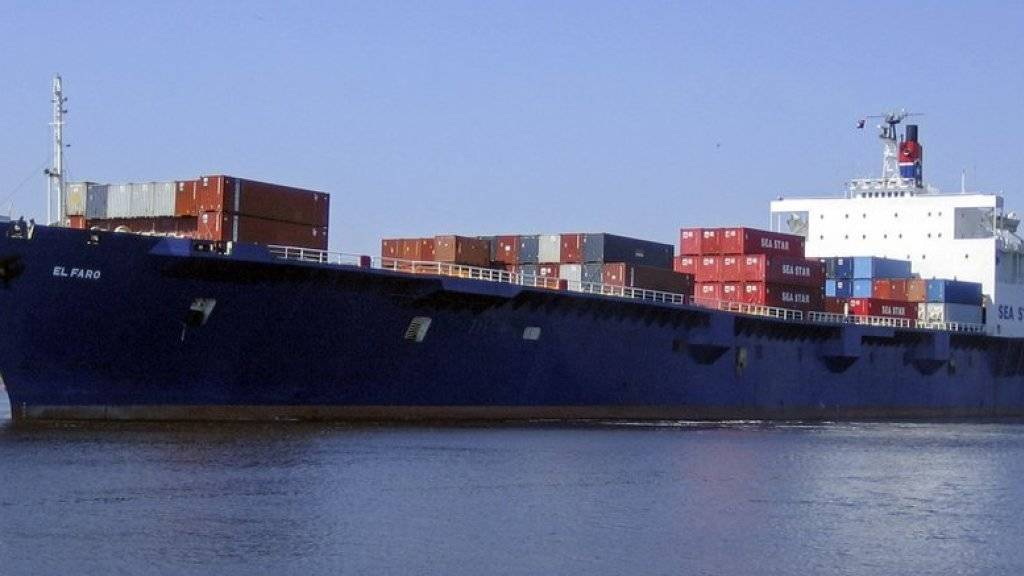 Das 244-Meter-Containerschiff «El Faro» sank am 1. Oktober mit 33 Menschen an Bord vor der Küste der Bahamas. (Archivbild)