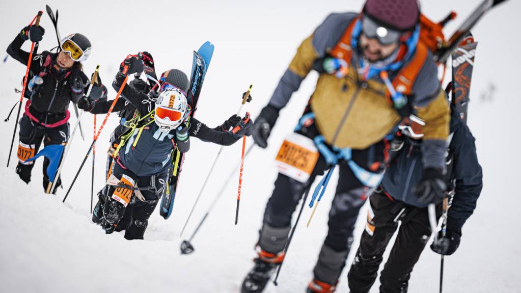 Steiler Anstieg: Die Patrouille des Glaciers fand 2024 nur auf der kürzeren Strecke von Arolla nach Verbier statt. Die Wetterbedingungen liessen den Start ab Zermatt nicht zu. (Archivbild)
