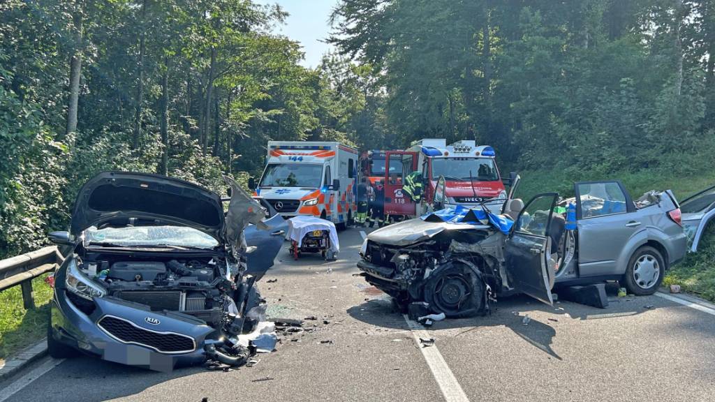 Die Strasse im Thurgau zwischen Märstetten und Engwilen musste mehrere Stunden gesperrt werden.