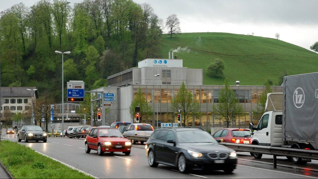Verkehrsumstellung am A1-Zubringer in Lenzburg