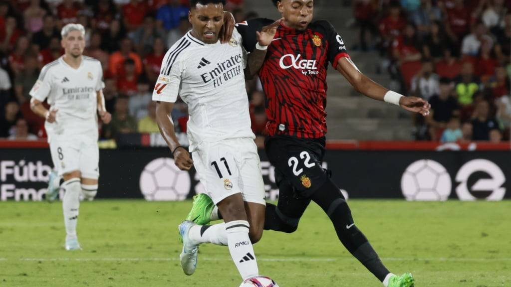 Rodrygo (links) brachte Real nach 13 Minuten in Führung