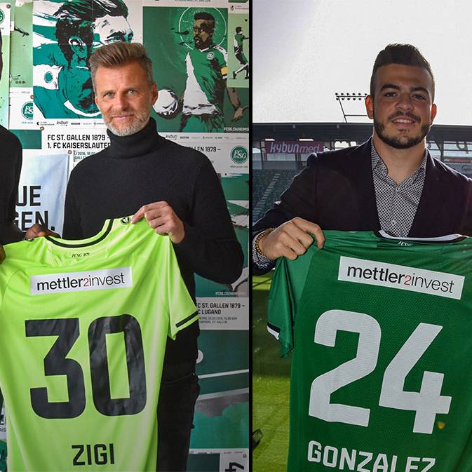 Zigi und González ab sofort beim FC St.Gallen