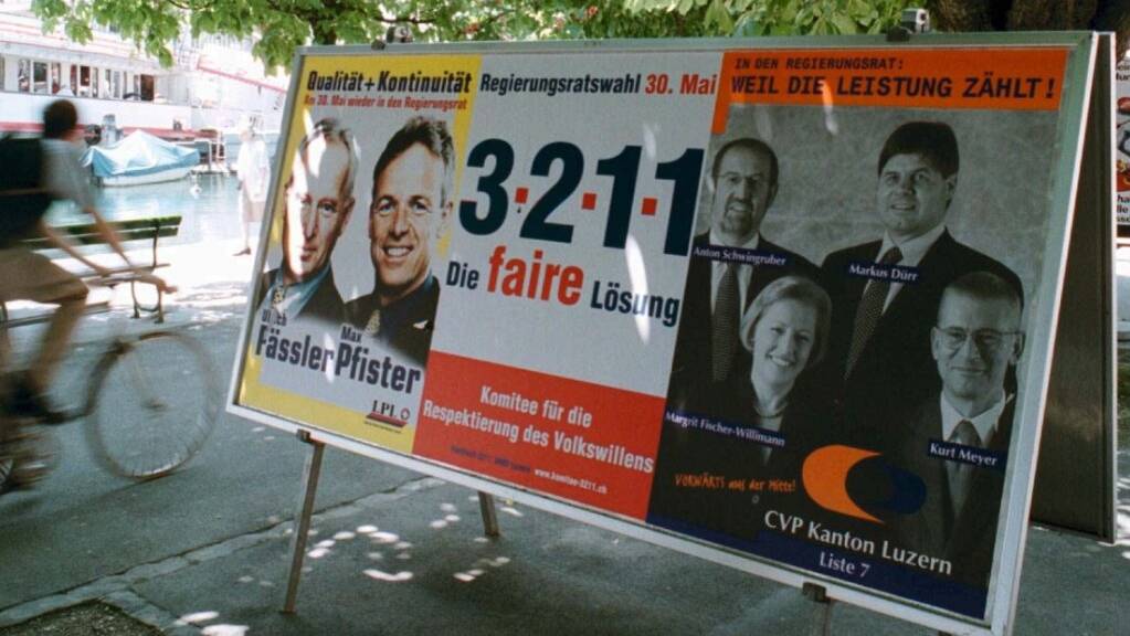 1999 wählten die Luzerner Stimmberechtigten zum letzten Mal einen Regierungsrat mit sieben Mitgliedern. (Archivaufnahme)