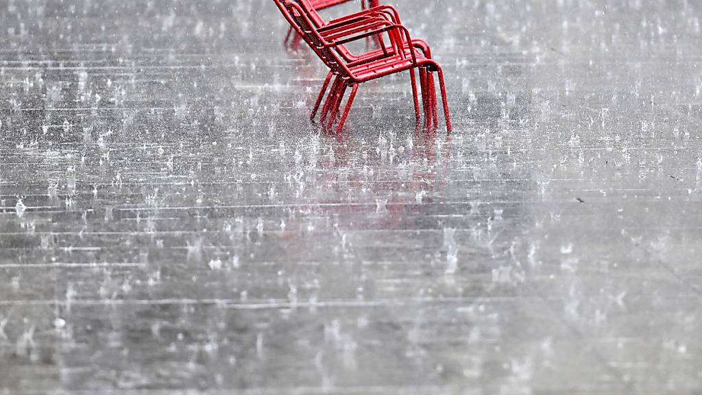 Lokal fielen mehr als 50 Millimeter Regen durch Gewitter